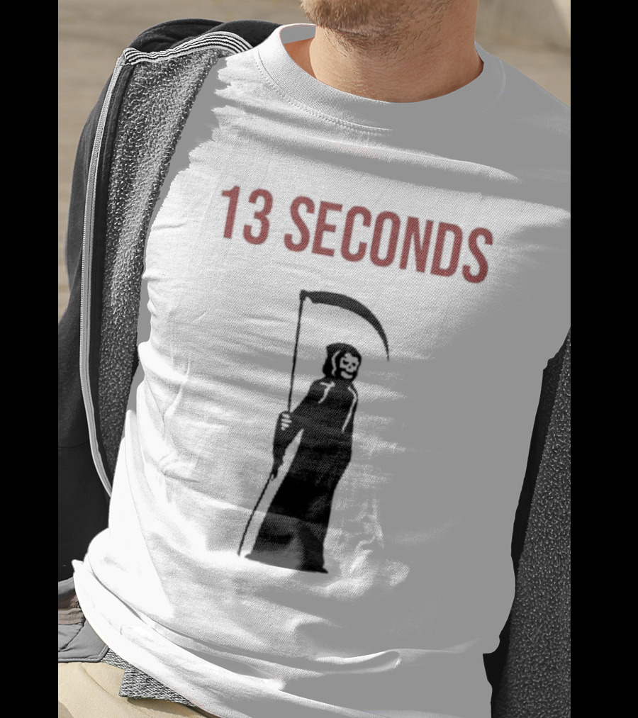 13 Seconds Fear The Reaper Grim Reaper Scythe T-Shirt