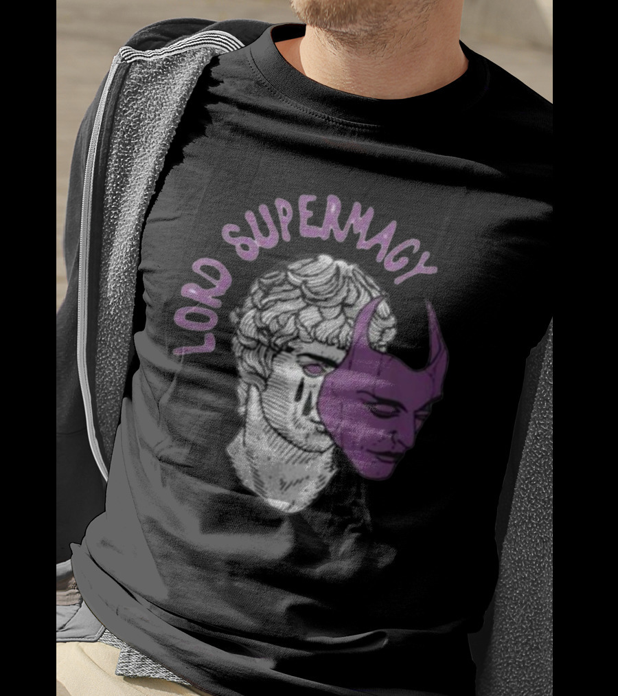 Lord Supremacy Duality Mask Tears Sketch T-Shirt