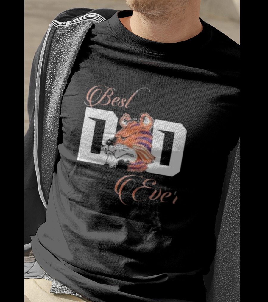 Best Dad Ever Clemson Tigers Football T-Shirt