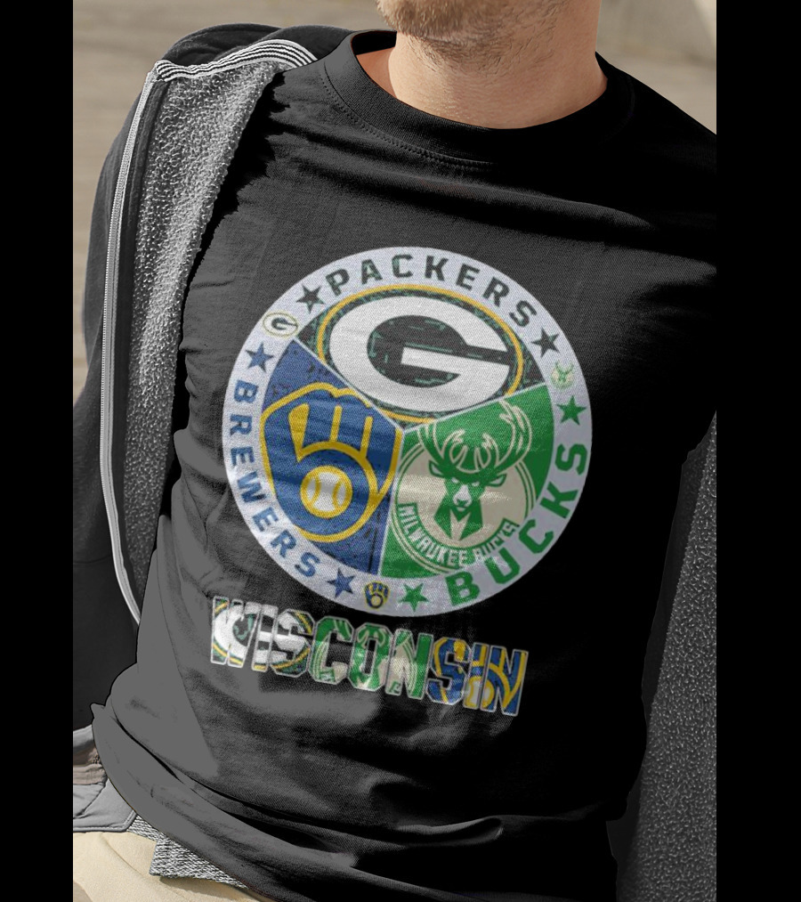 Packers Brewers Milwaukee Bucks Wisconsin T-Shirt