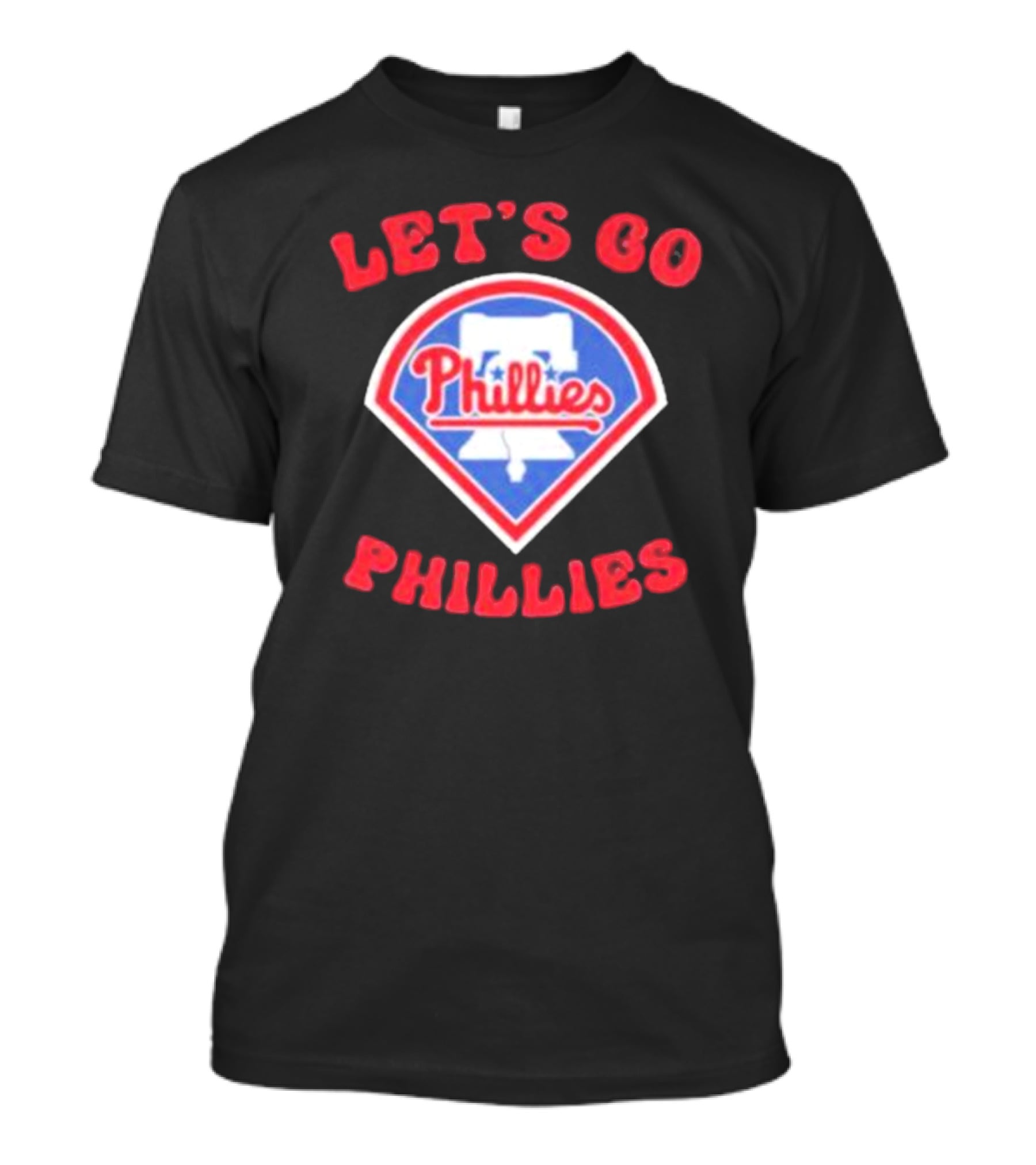 Let's Go Phillies Liberty Bell Baseball Team Fan Support T-Shirt