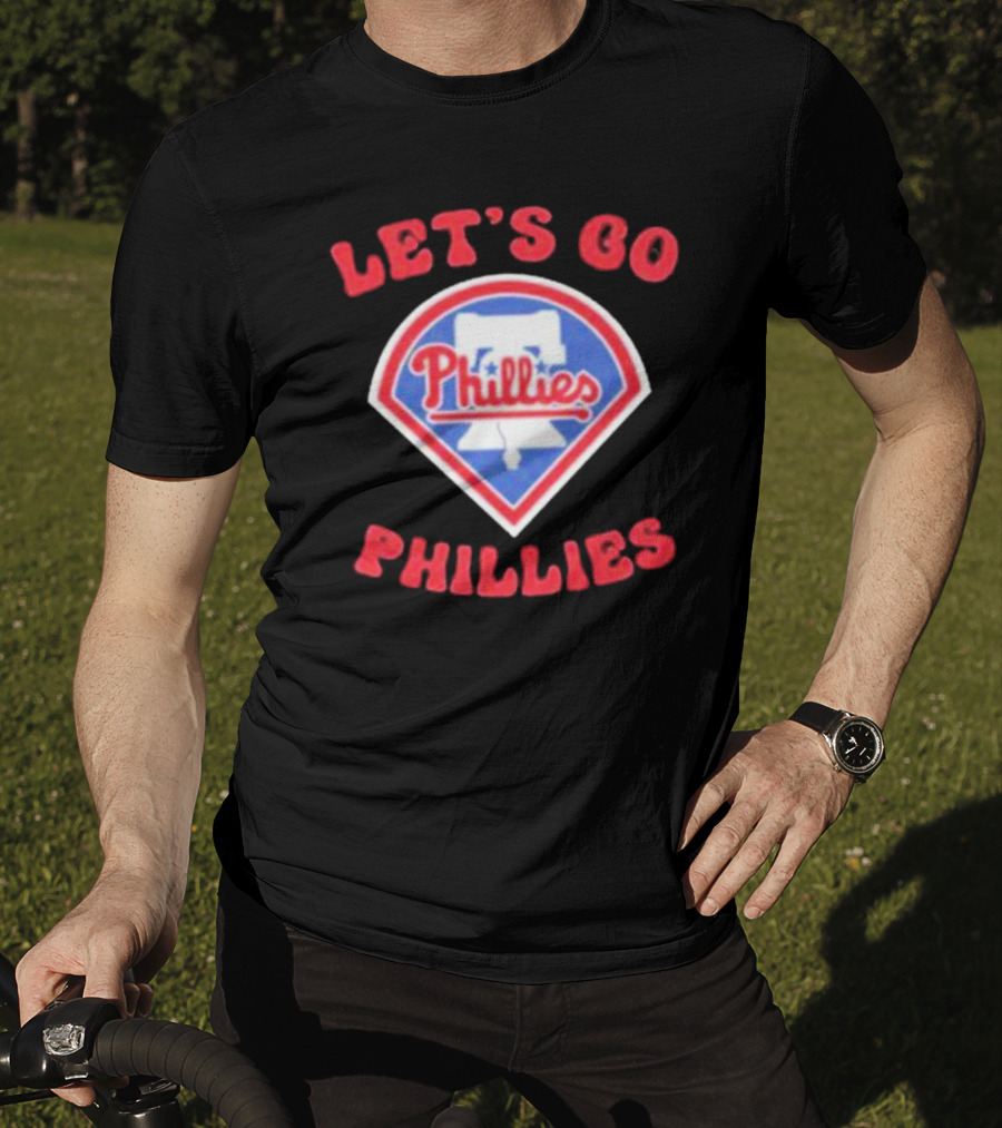 Let's Go Phillies Liberty Bell Baseball Team Fan Support T-Shirt