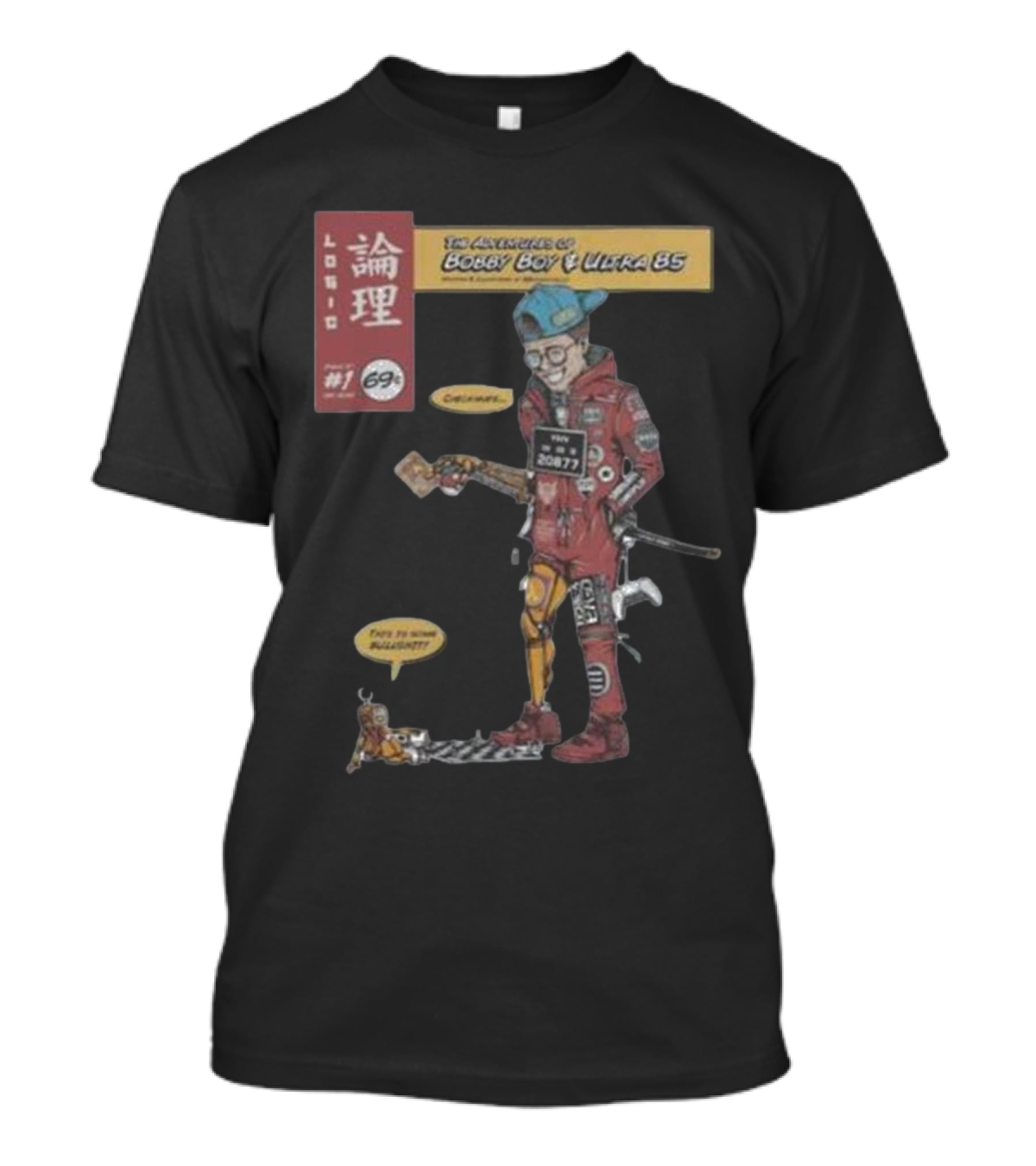 Logic Merch Adventure Of Bobby Boy Ultra 85 Comic Art 2077 T-Shirt