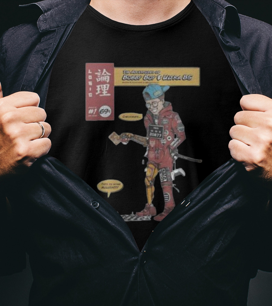 Logic Merch Adventure Of Bobby Boy Ultra 85 Comic Art 2077 T-Shirt