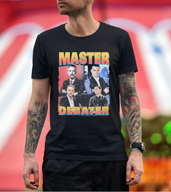 Premium T-Shirt: Memeabletees Master Debater Political Commentary Figures T-Shirt Memeabletees Master Debater Political Commentary Figures T-Shirt