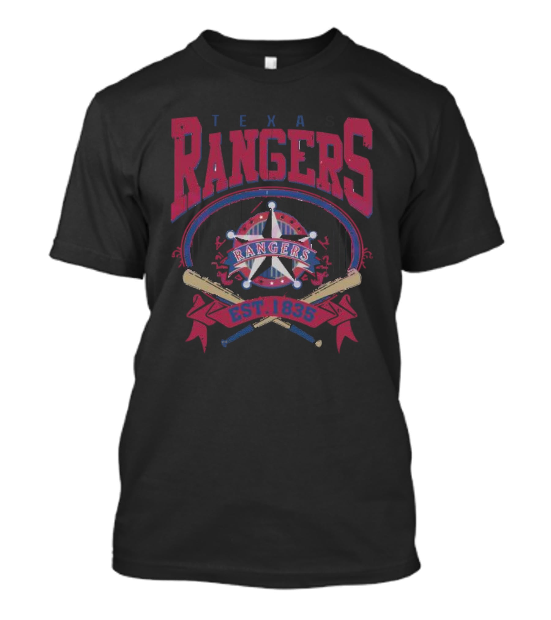 Texas Rangers Baseball Est. 1835 Vintage 90s MLB T-Shirt