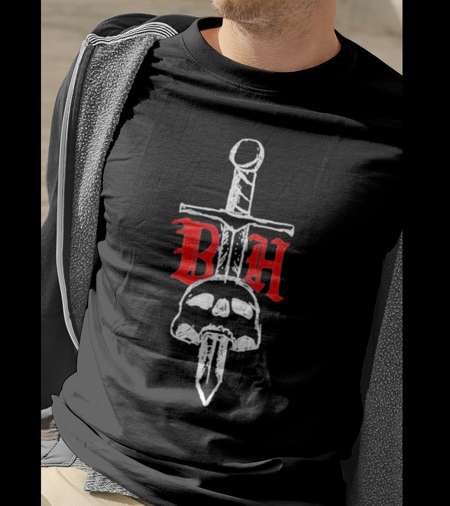 BTH Believe The Hype Skull Dagger T-Shirt