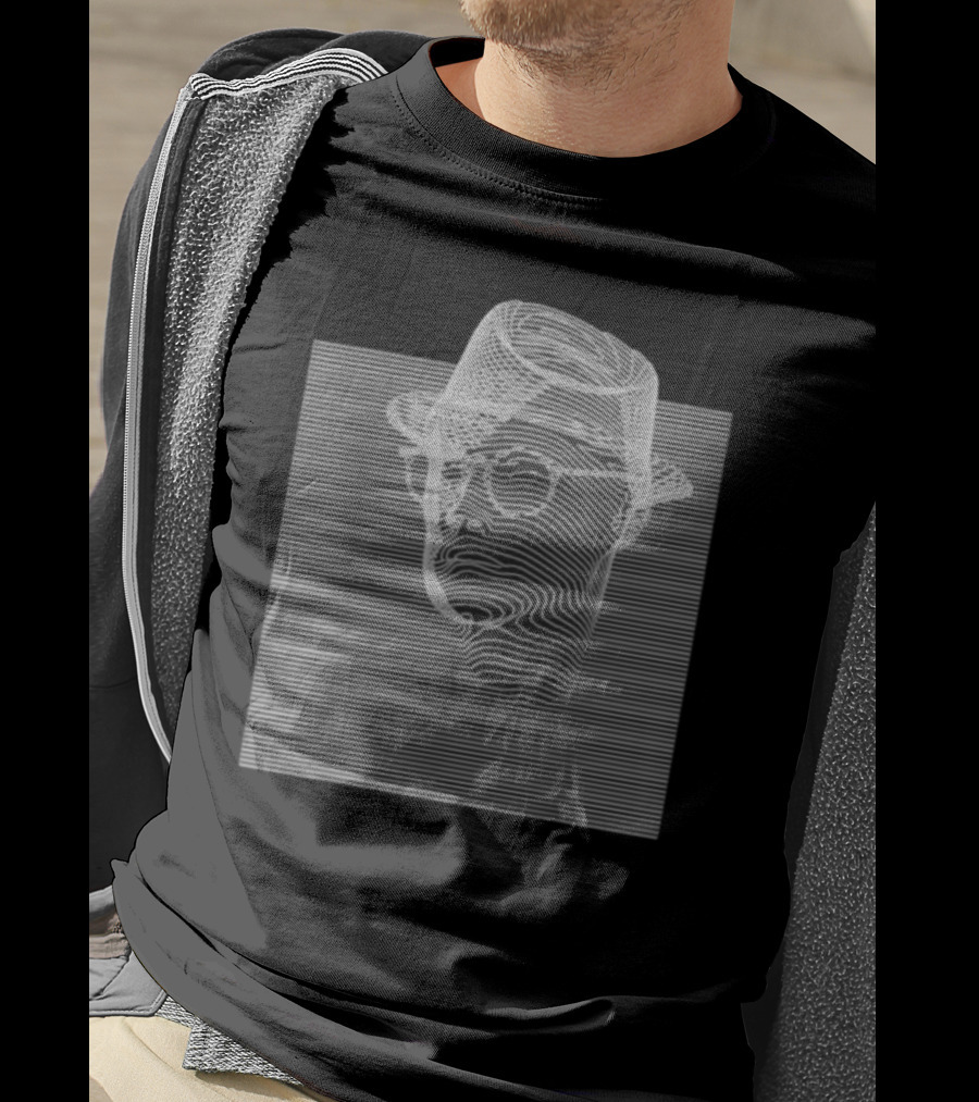 Emerging 3 Contemplation Optical Illusion Hat And Glasses T-Shirt