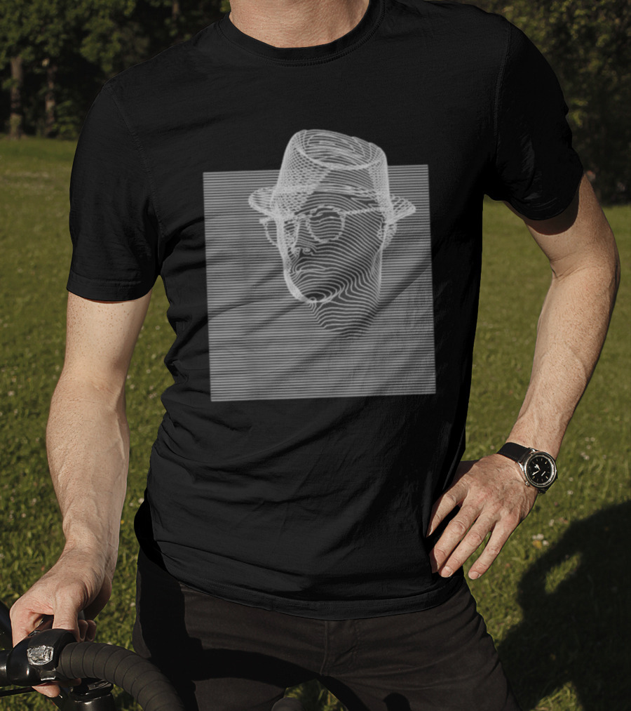 Emerging 3 Contemplation Optical Illusion Hat And Glasses T-Shirt