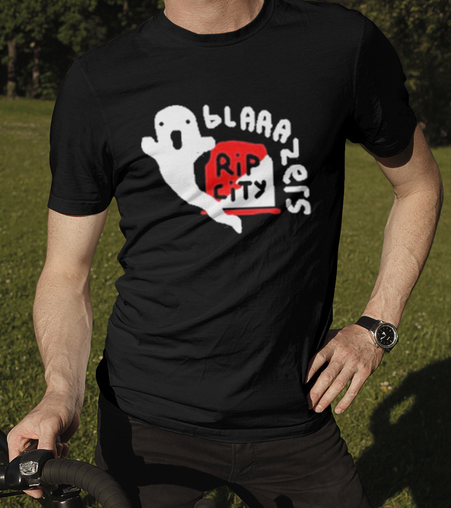 Rip City Blaaazers Ghost And Tombstone T-Shirt