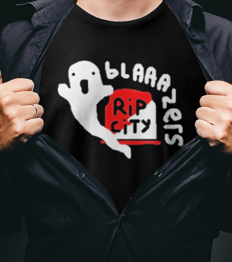 Rip City Blaaazers Ghost And Tombstone T-Shirt