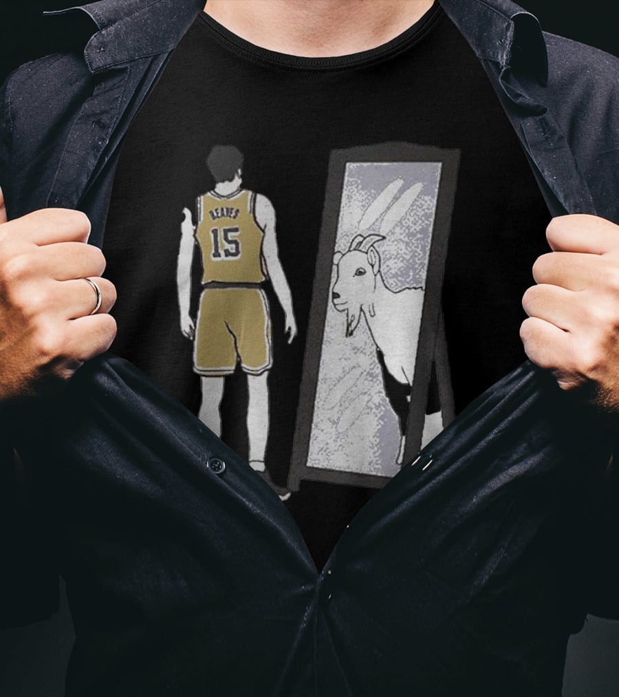 Austin Reaves Mirror GOAT Los Angeles Lakers Basketball Player Reflects Greatness T-Shirt