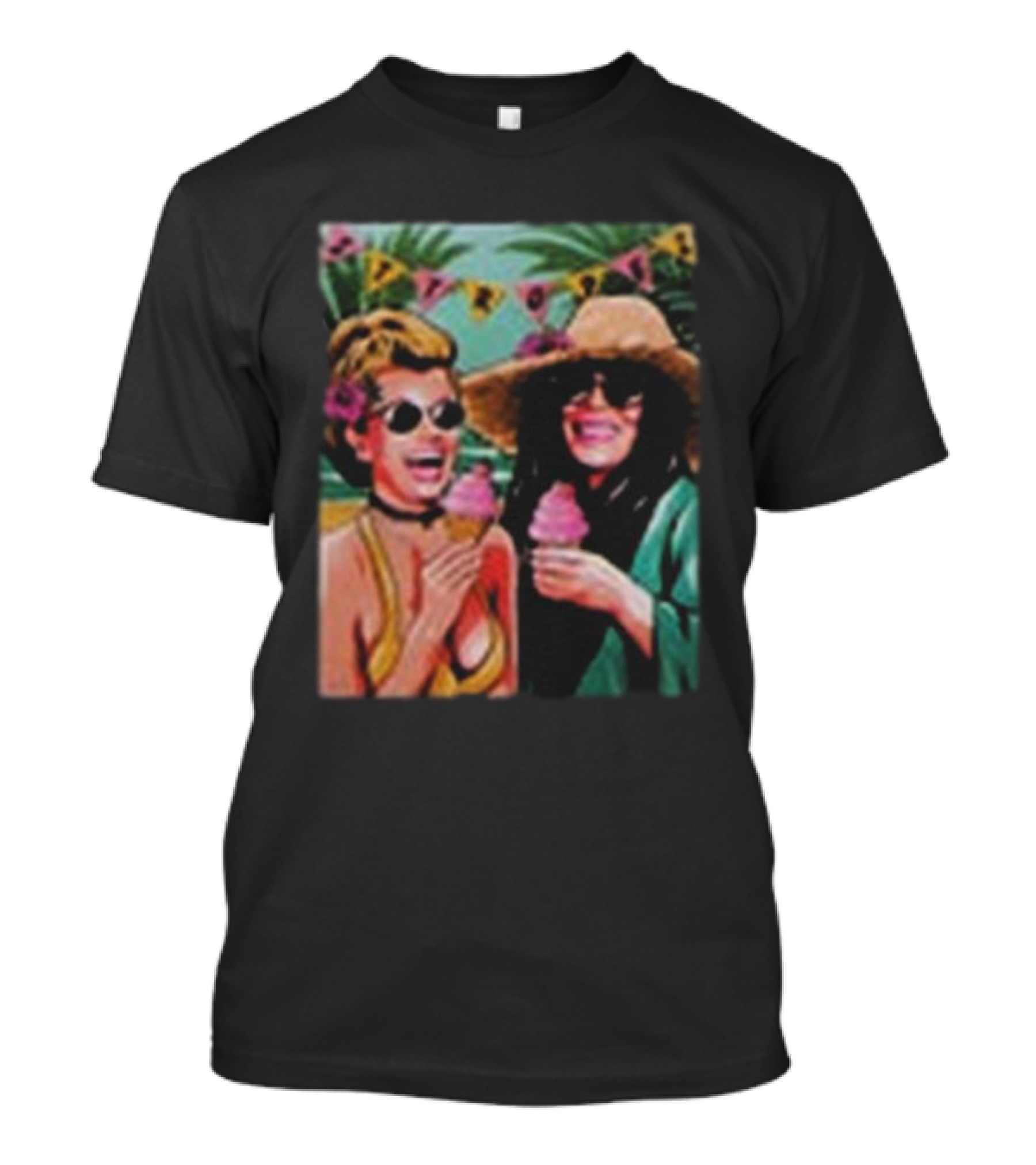 St Tropez Ice Cream Smiles Sunglasses And Sunhats T-Shirt
