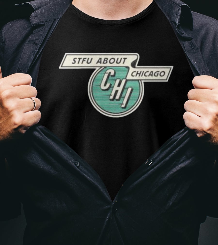STFU About Chicago CHI Vintage Transit T-Shirt