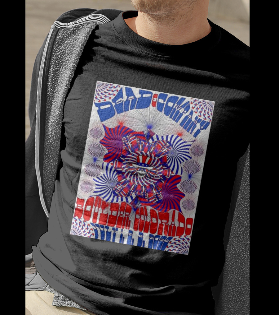 Bad Company Boulder Colorado 2002 Psychedelic Pattern T-Shirt