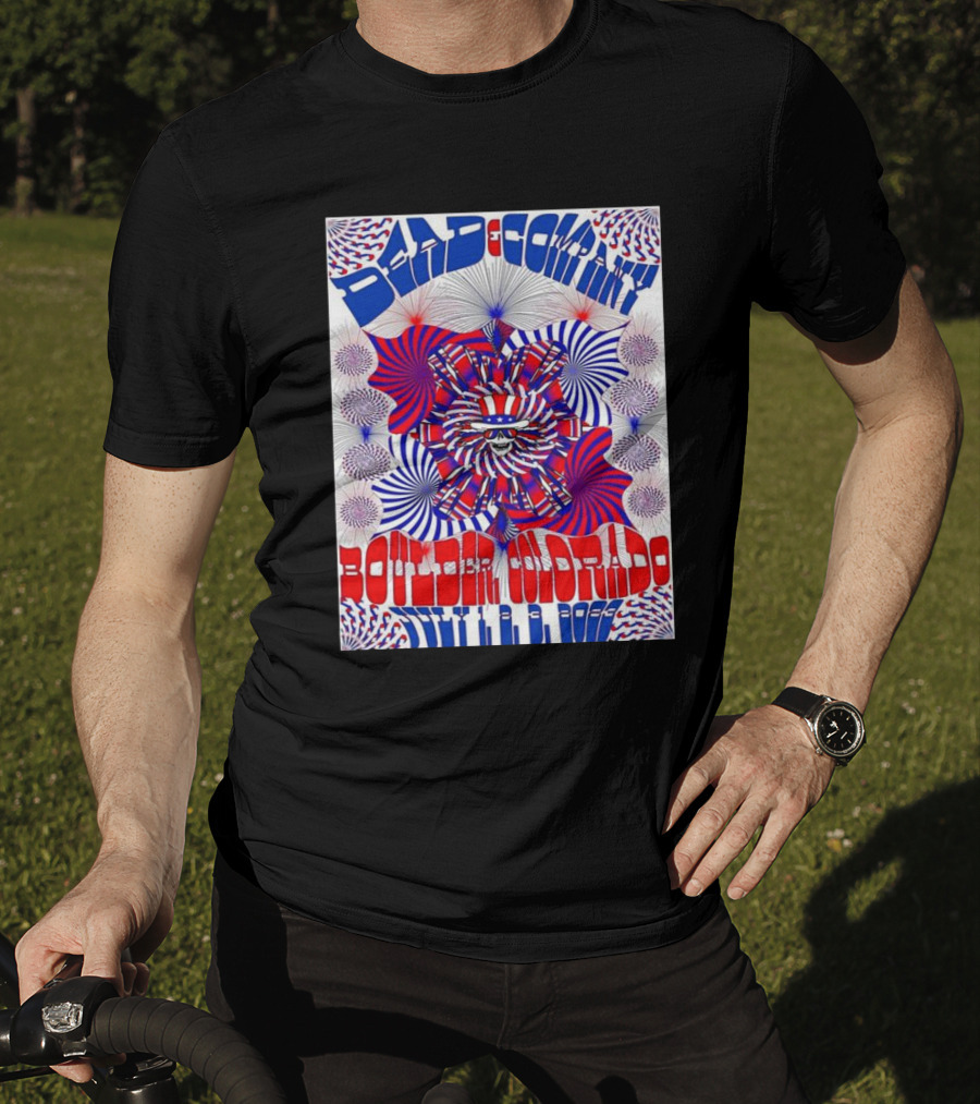 Bad Company Boulder Colorado 2002 Psychedelic Pattern T-Shirt