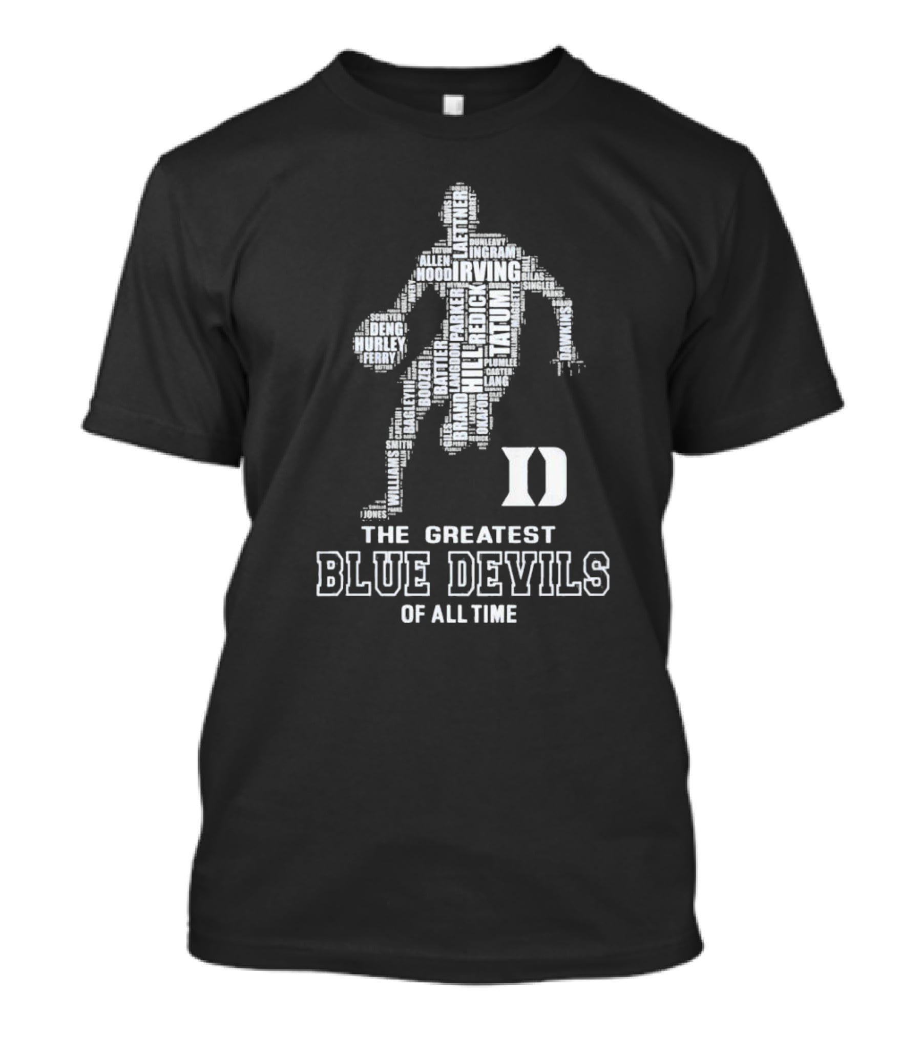 The Greatest Duke Blue Devils Basketball Players Of All Time T-Shirt