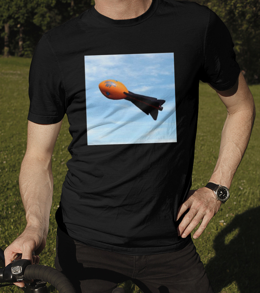 Football Guy Rocket Sky Launch T-Shirt
