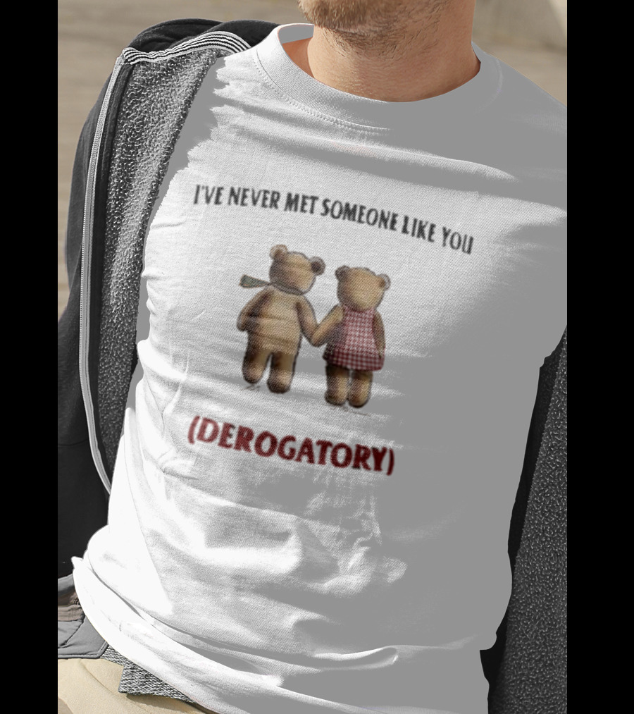 I’ve Never Met Someone Like You Derogatory Holding Hands Teddy Bears T-Shirt