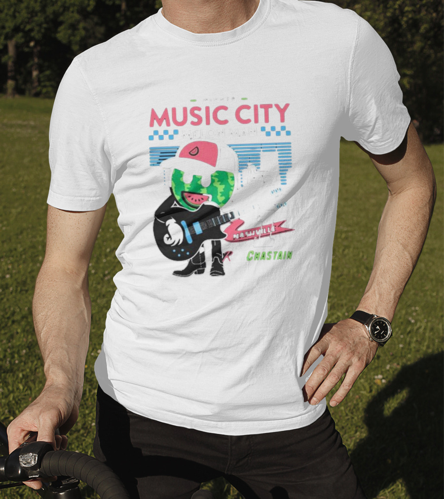 Winner Music City Melon Man Nashville Chastain T-Shirt