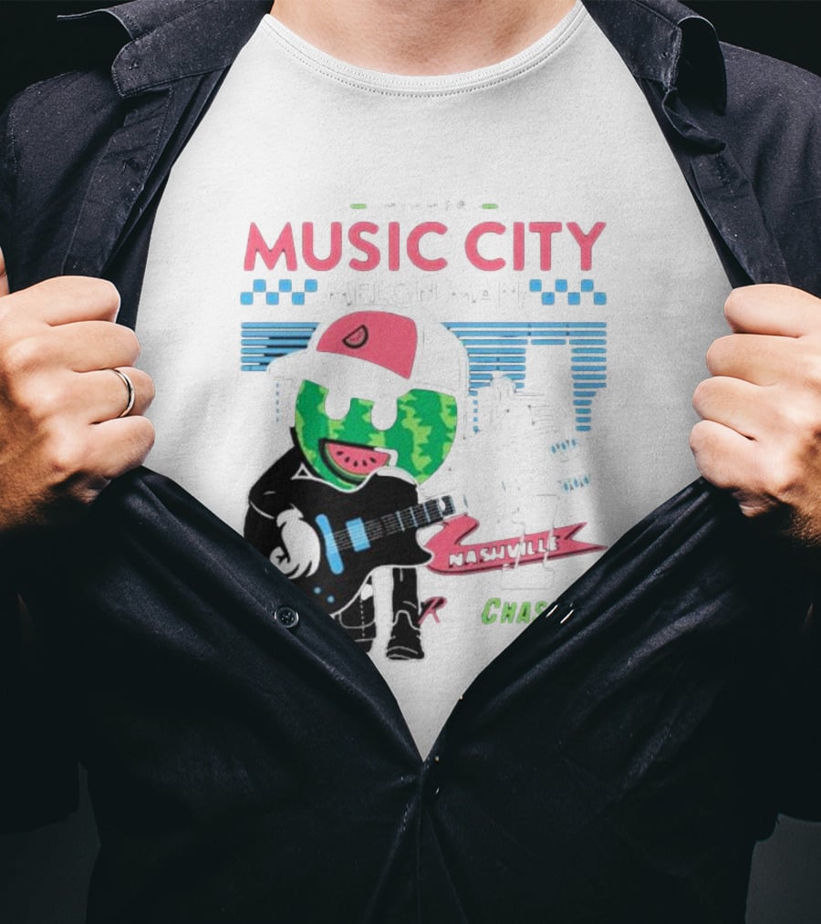 Winner Music City Melon Man Nashville Chastain T-Shirt