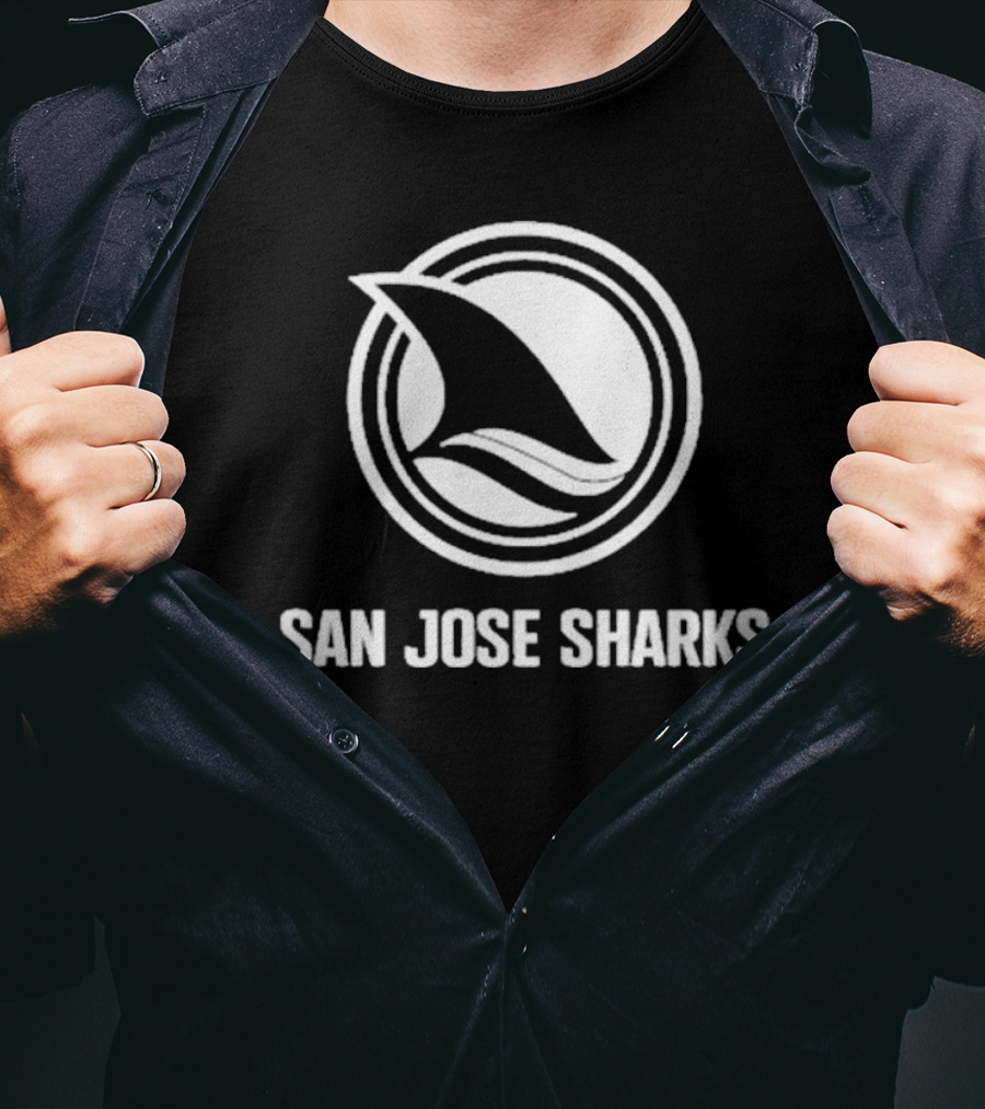 San Jose Sharks Logo San Jose Barracuda T-Shirt