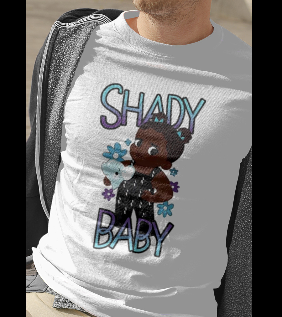 Shady Baby Danilo Cute Floral Panda Graphics T-Shirt