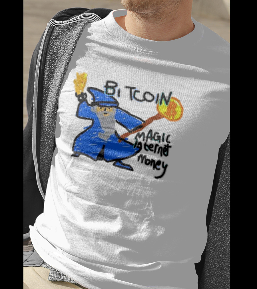 Bitcoin Wizard Magic Internet Money T-Shirt