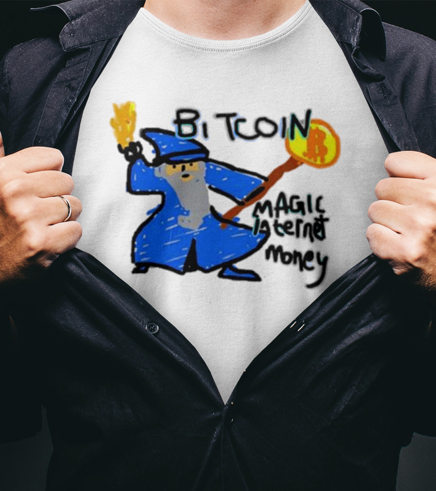 Bitcoin Wizard Magic Internet Money T-Shirt