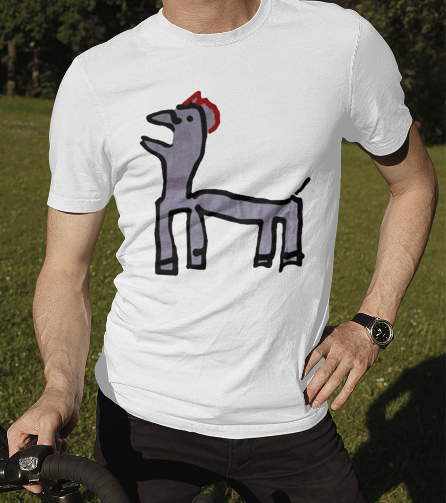 Jeremy Frieser Kimpie Paarntie Drawing With Red Mane T-Shirt