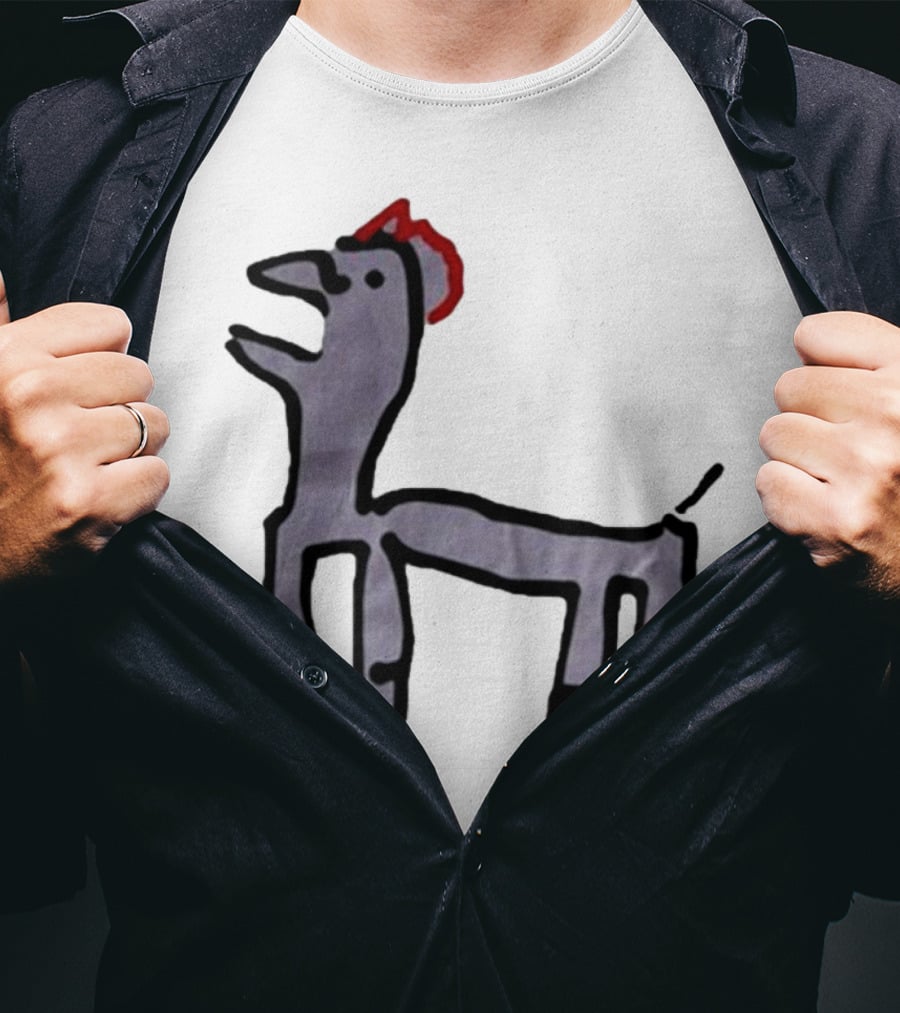 Jeremy Frieser Kimpie Paarntie Drawing With Red Mane T-Shirt