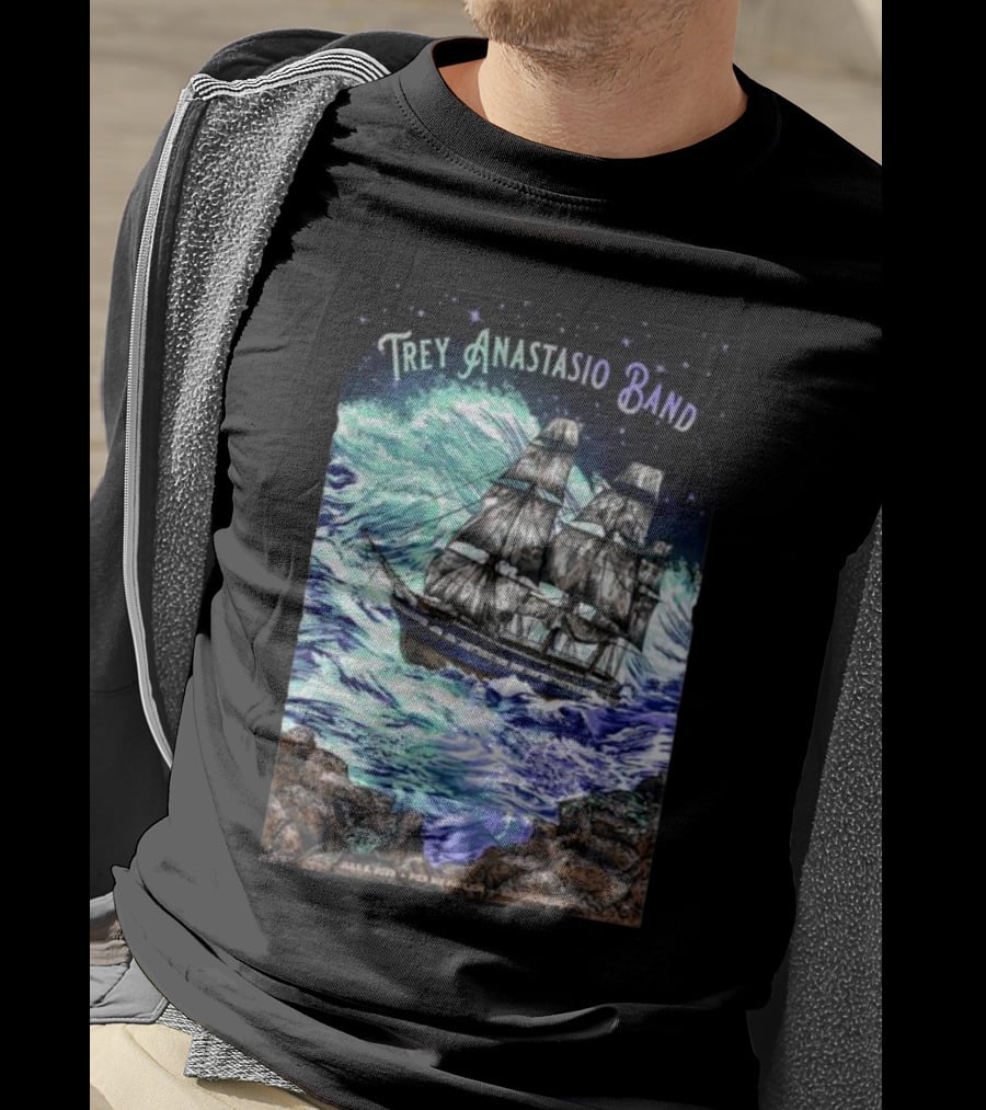 Trey Anastasio Band July 6 Ship In Stormy Sea T-Shirt