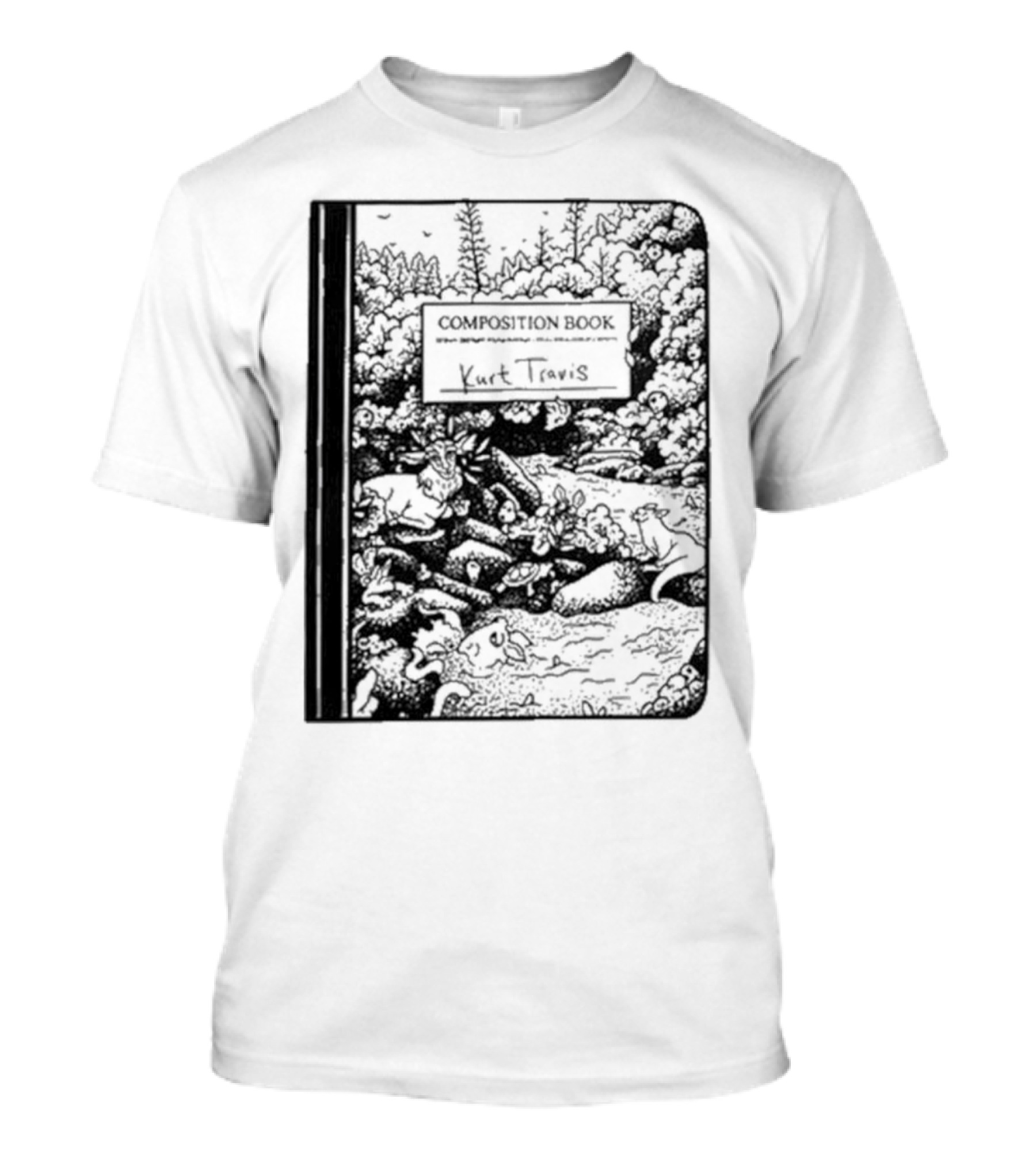 Kurt Travis Esque Records Composition Book T-Shirt