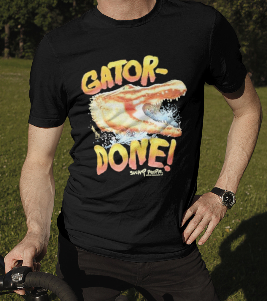 Gator Done Swamp People Alligator Splash T-Shirt