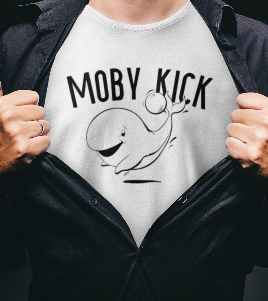 Moby Kick Whale Playing Kickball T-Shirt