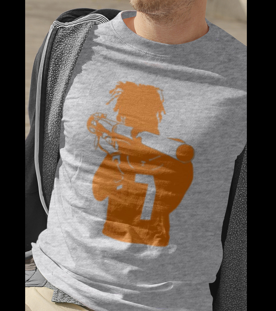 Bigorangeheupel Bazooka Joe 7 Football Player T-Shirt