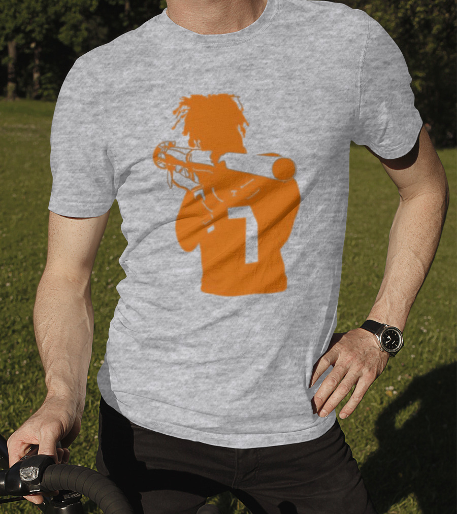 Bigorangeheupel Bazooka Joe 7 Football Player T-Shirt