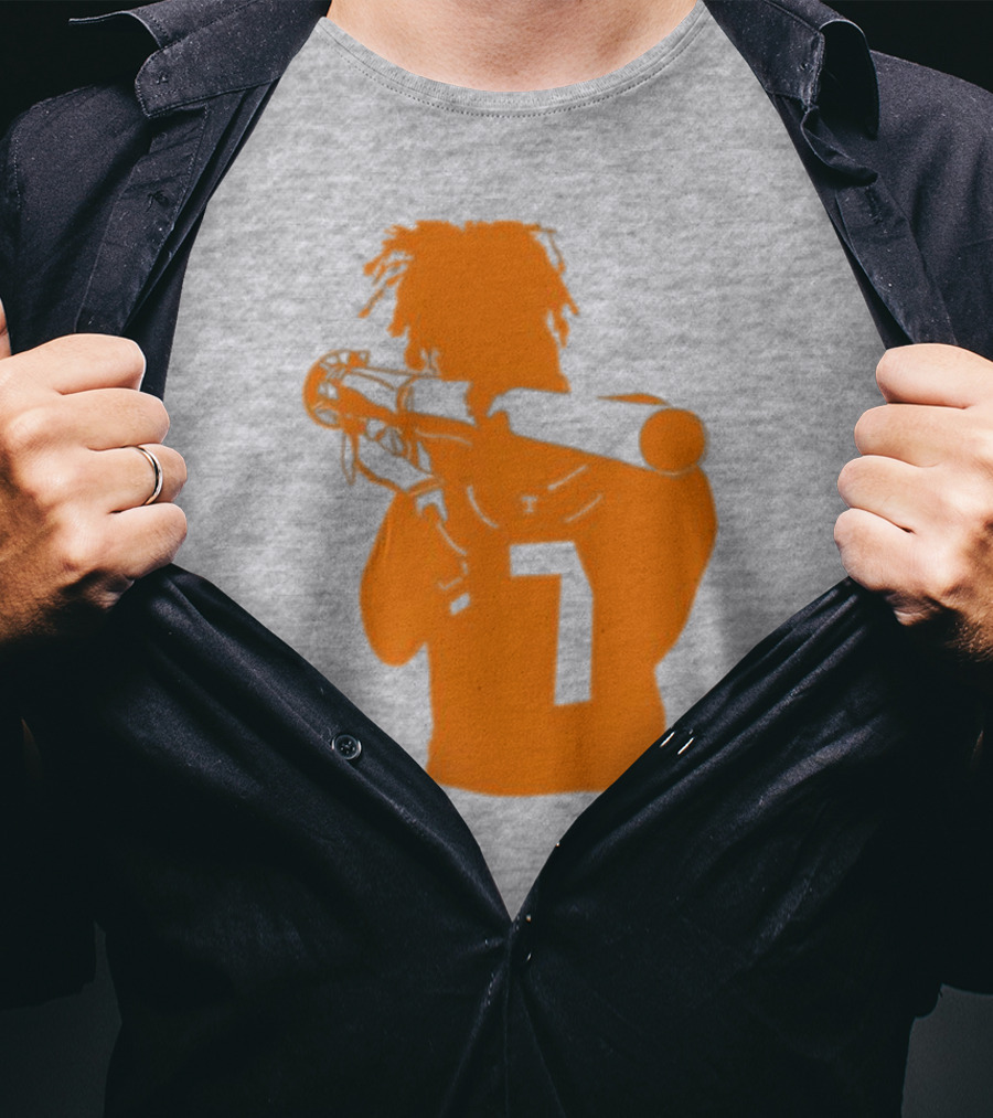 Bigorangeheupel Bazooka Joe 7 Football Player T-Shirt