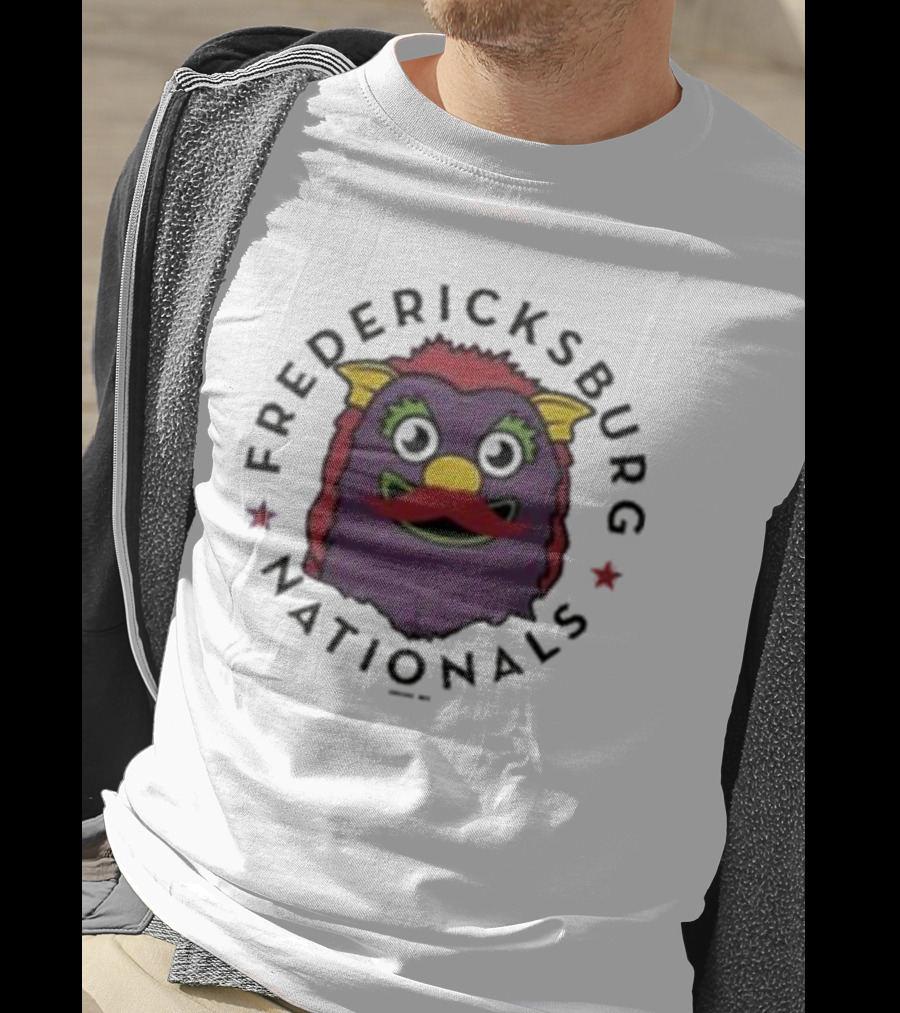 Fredericksburg Nationals Gus Mustache Colorful Mascot T-Shirt