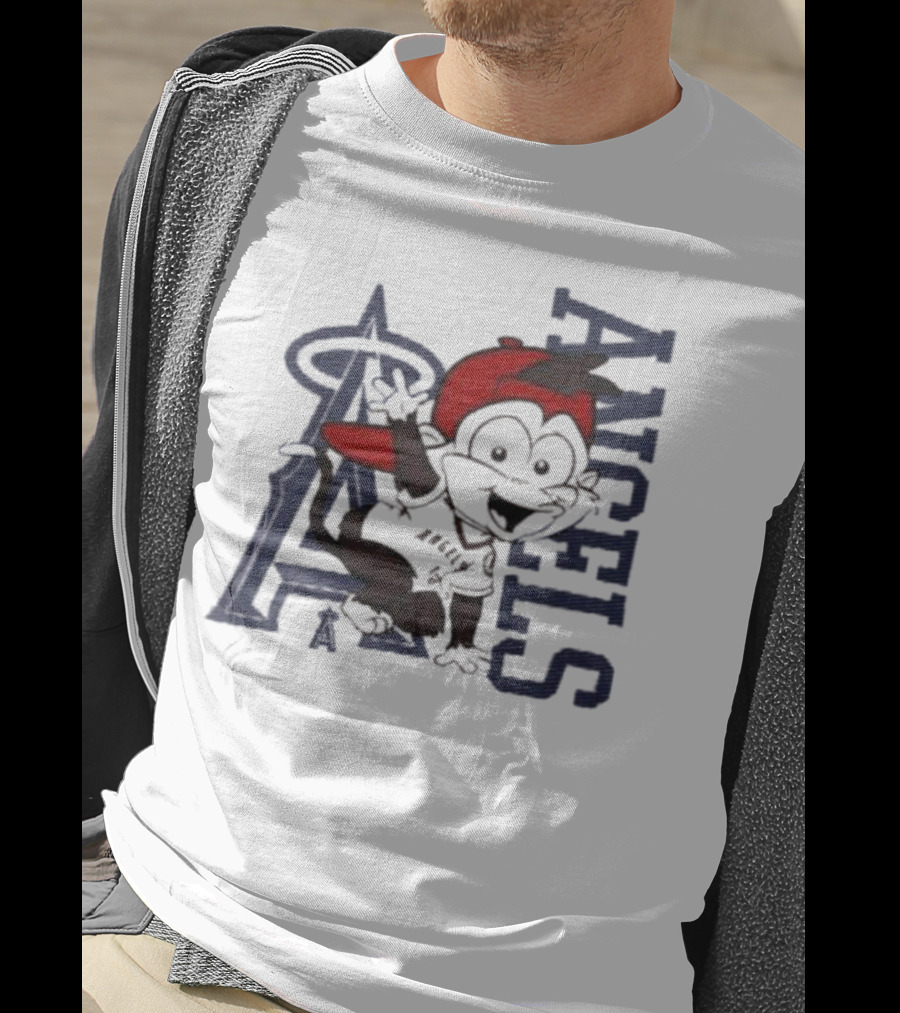 Infant Los Angeles Angels Red Mascot 2.0 Halo T-Shirt