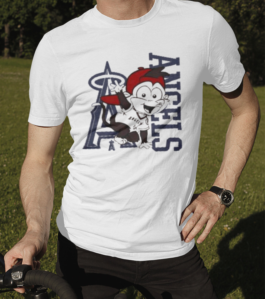 Infant Los Angeles Angels Red Mascot 2.0 Halo T-Shirt