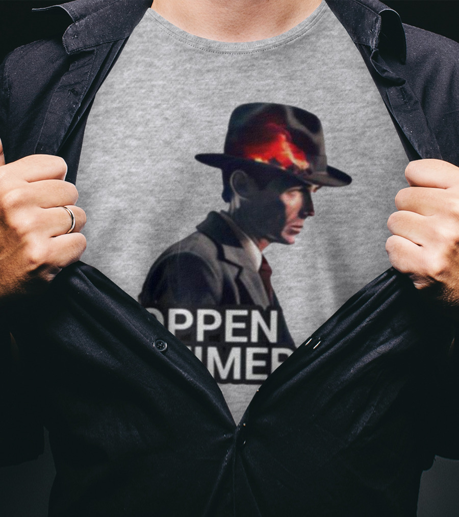 Oppenheimer Cillian Murphy Fiery Explosion Hat T-Shirt