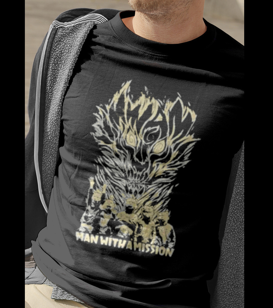 Ran Touring Man With A Mission Mwam Fire Merch T-Shirt