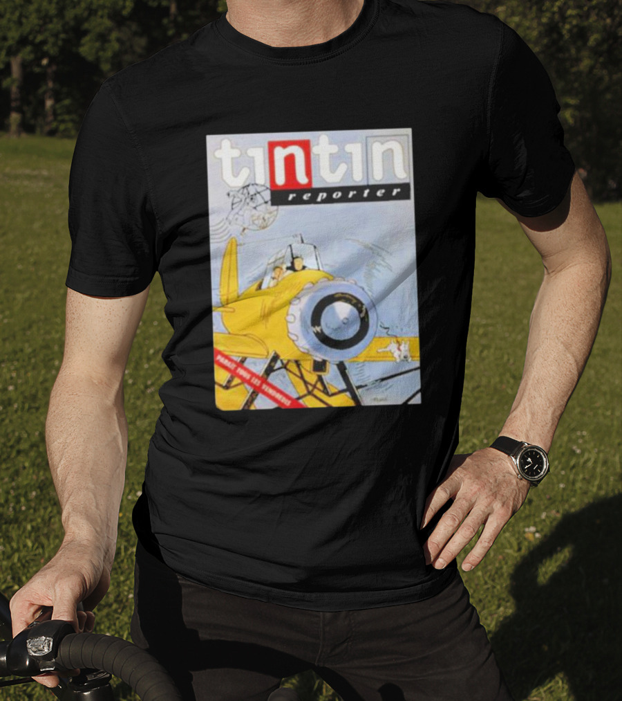 Tintin Reporter New Adventures Game Design Cartoon T-Shirt