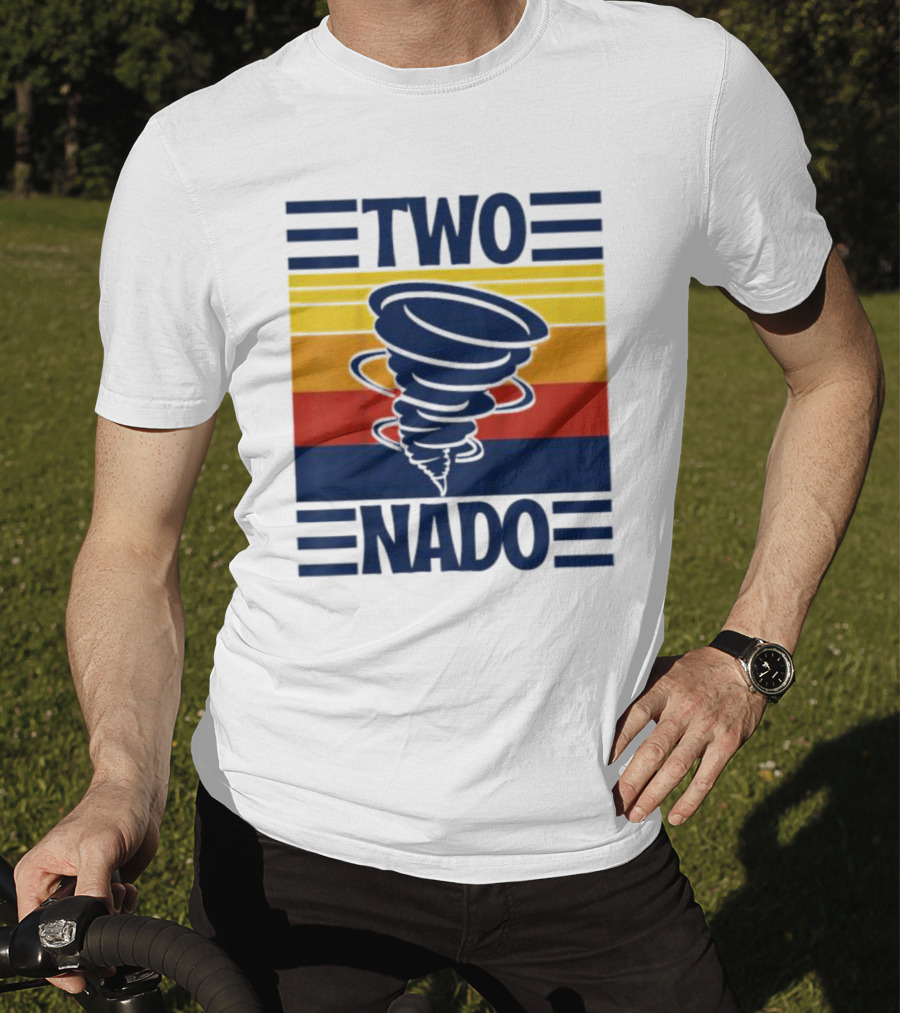 Two Nado Retro Tornado Stripe T-Shirt