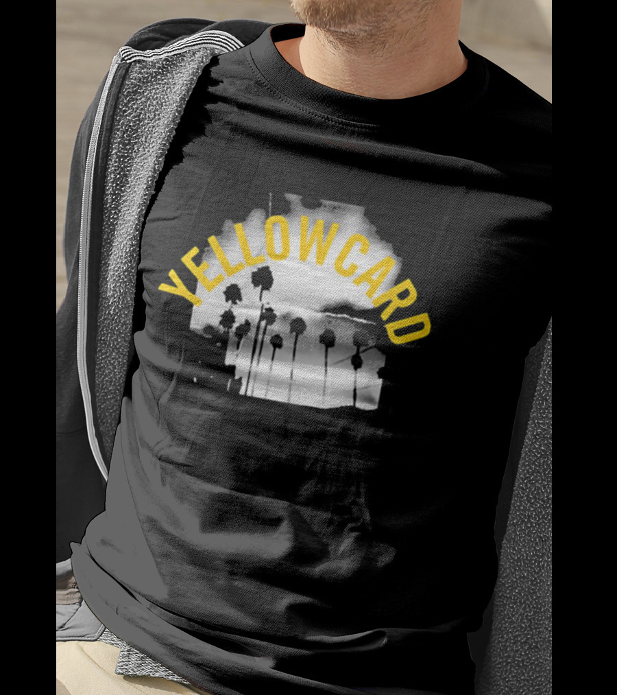 YELLOWCARD Palm Tree Skyline Arch T-Shirt