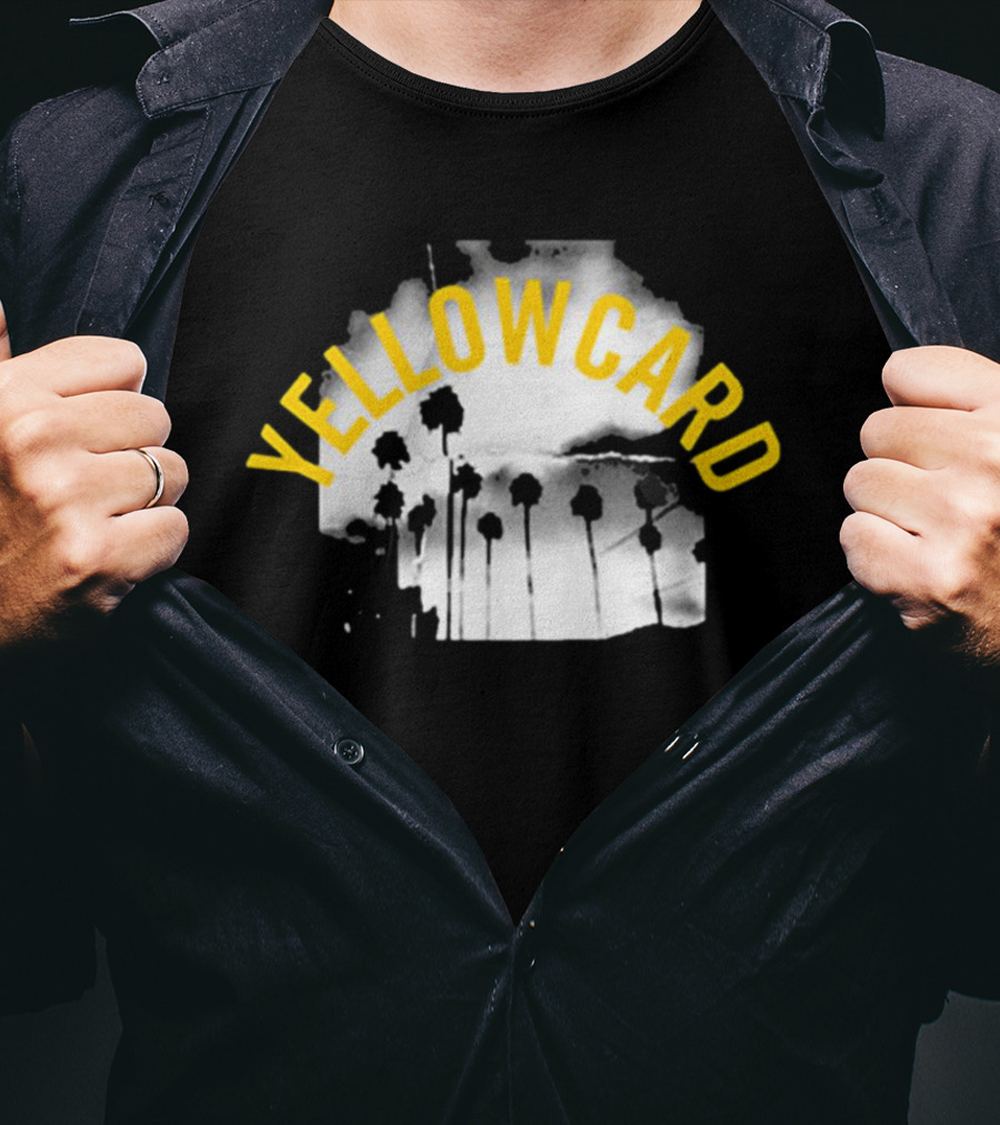 YELLOWCARD Palm Tree Skyline Arch T-Shirt