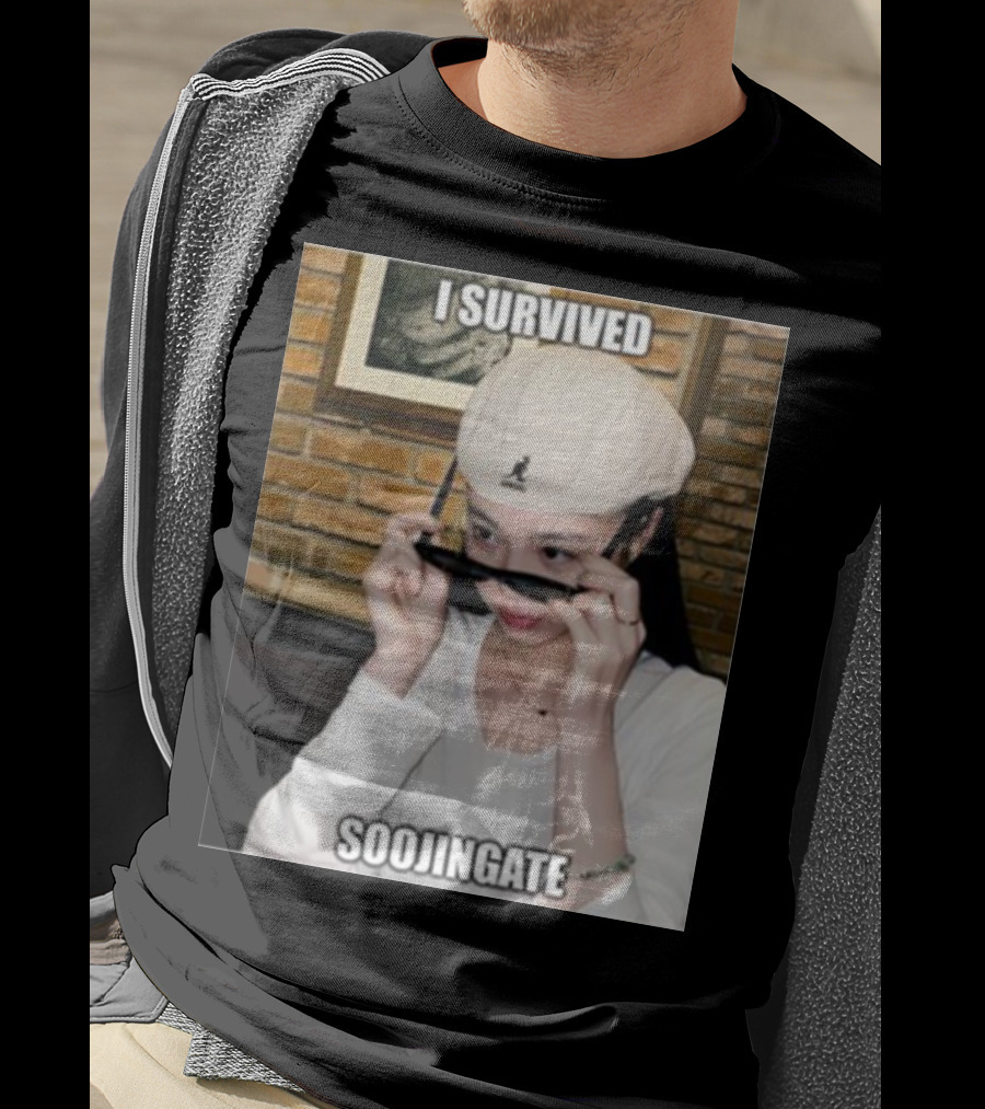 I Survived Soojingate Beret Sunglasses Meme T-Shirt