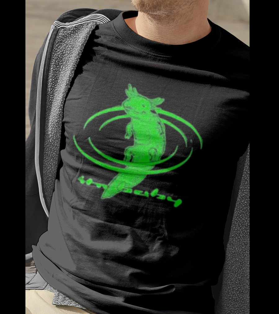 I'M Baby By Dogecore Axolotl Neon Green T-Shirt