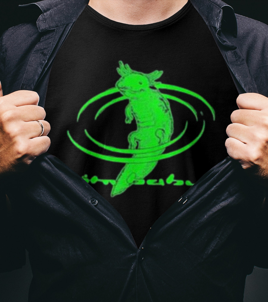 I'M Baby By Dogecore Axolotl Neon Green T-Shirt